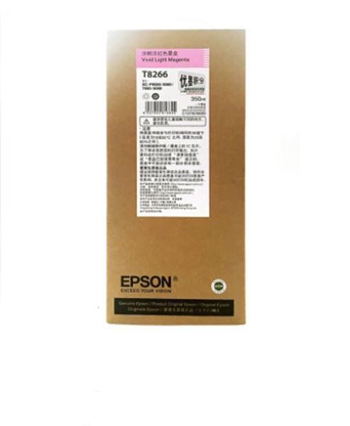 图片 爱普生（EPSON）T8266 淡鲜洋红色 墨盒 适用于爱普生 P9080 8080 7080 6080 （350ml）