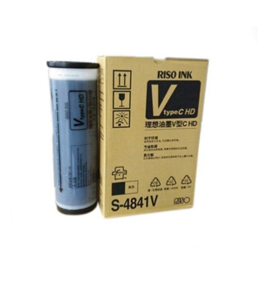 图片 理想 S-4841V 速印机油墨 适用于MV9790C和RV9690机型专用 1000ML/支 HD油墨 黑色