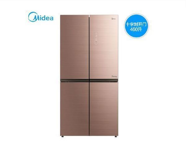 图片 美的（Midea）BCD-460WGPM 十字对开门冰箱 460升容量 变频 二级能效 风冷 电脑控温 一年保修 金色