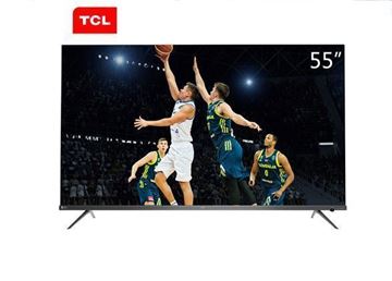 图片 TCL 55P8 55英寸4K超高清液晶电视机 支持有线/无线网络连接 3840x2160分辨率 LED显示屏 三级能效 一年保修 黑色 配底座